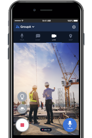buddycom ライブキャスト画面の画像