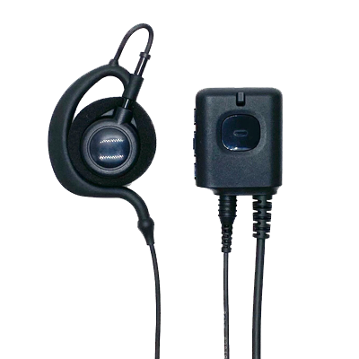MKI-P1S1-4ボタンコントロールマイク + MKI-E1 –耳掛けイヤホンセットの画像