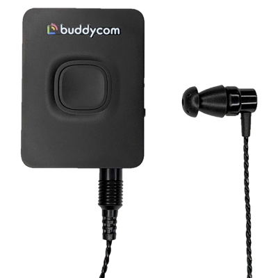 ファンクションボタン搭載 Bluetoothイヤホンマイク (MKI-P3)+ 遮音イヤホン - 穴あき耳栓付き(MKI-E2)セットの画像
