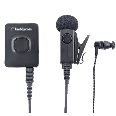 Bluetoothイヤホンマイク（MKI-P3）＋MKI-P3専用耐騒音接話型マイク（MKI-M1）＋遮音イヤホン-穴あき耳栓付き（MKI-E2）セットの画像